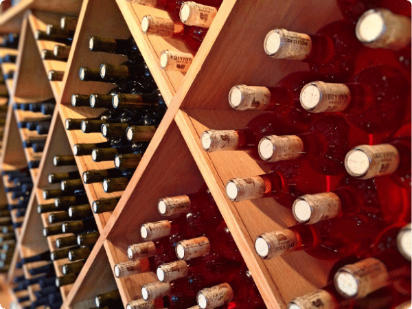 Stored selection of wine bottles in Portabull Cold Storage container- NEW